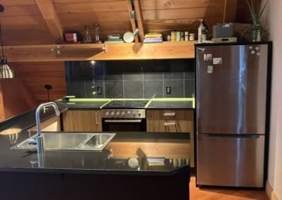 Kitchen remodel with custom built cabinets - Dirr Woodcraft carpenter Orcas Island