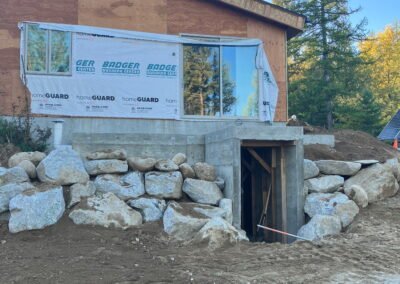 Root cellar excavation and groundwork - Dirr Woodcraft Orcas Island