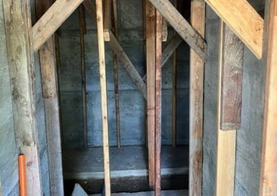 Root cellar construction in progress - Dirr Woodcraft Orcas Island